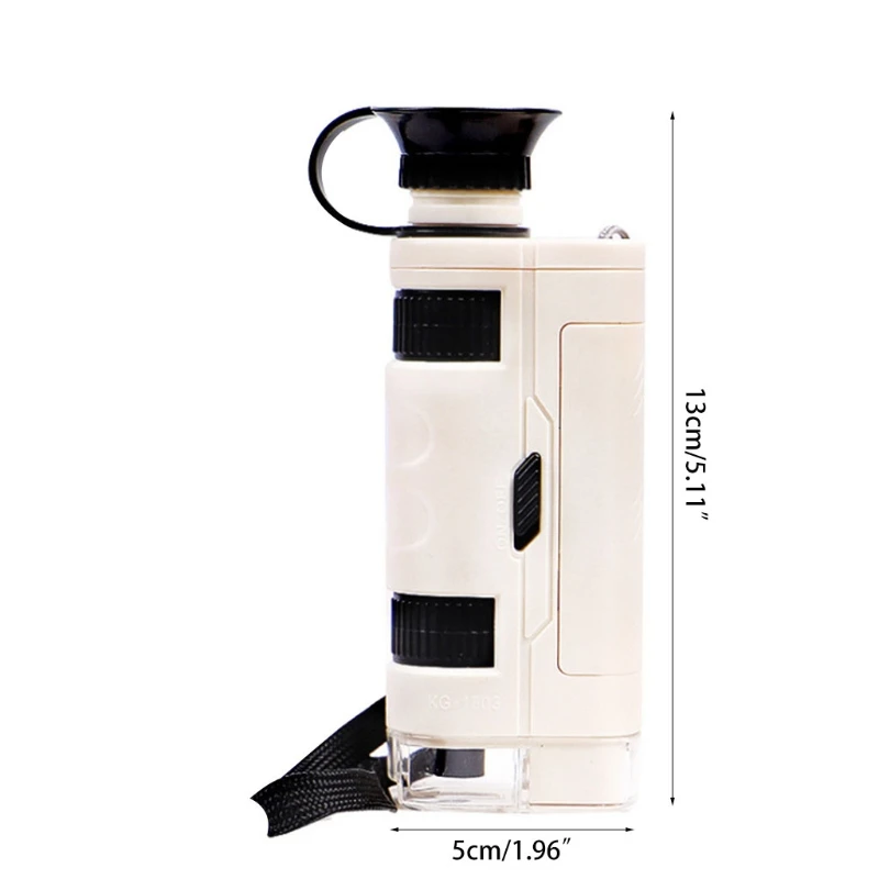 

Handheld Portable Children Learning Science Lab LED 80-120X Biological Microscope Home School Educational Toys for Kids