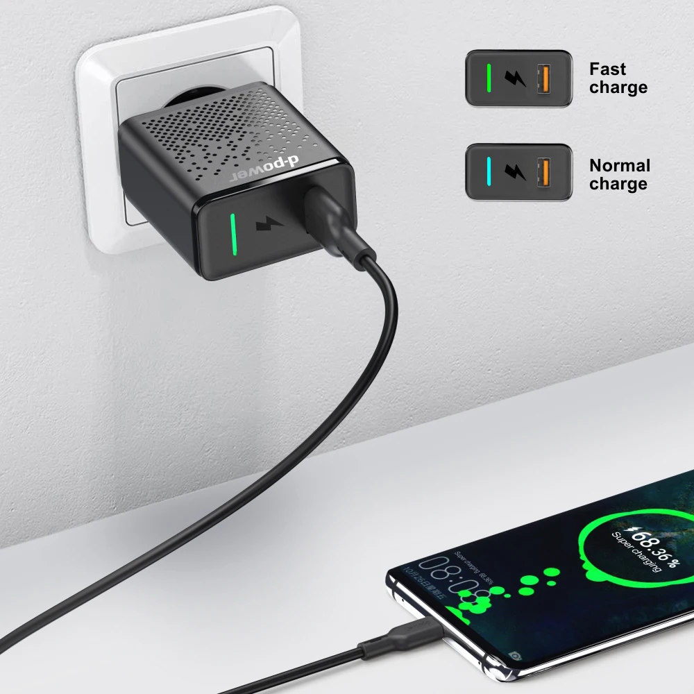 Ввласть QC 3,0 Быстрая Зарядка телефона EU 18 Вт Быстрая зарядка через USB адаптер Зарядное устройство для samsung galaxy Xiaomi Note Plus стены Зарядное устройство