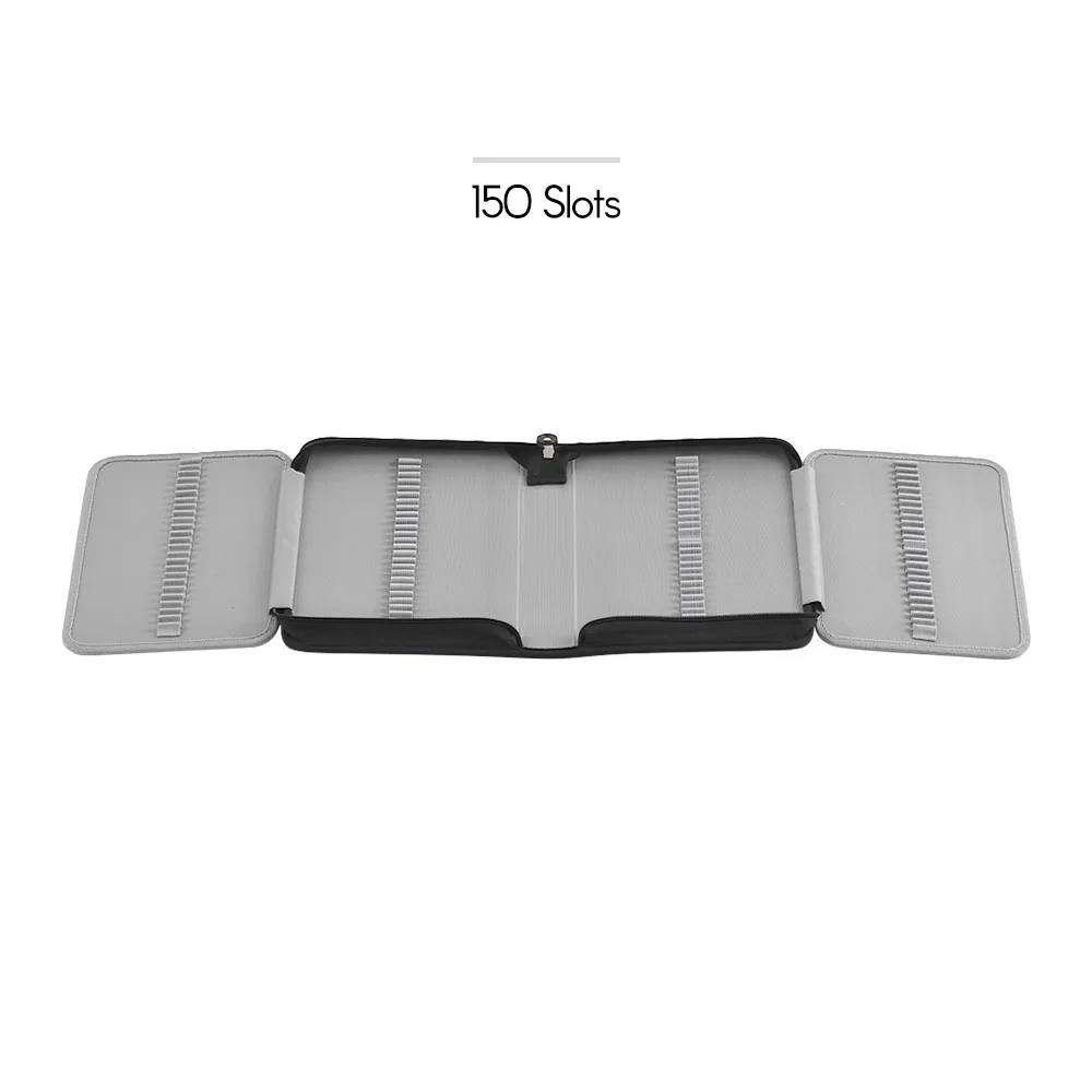 120 слотов золотой чехол карандаш цветной органайзер для карандашей из