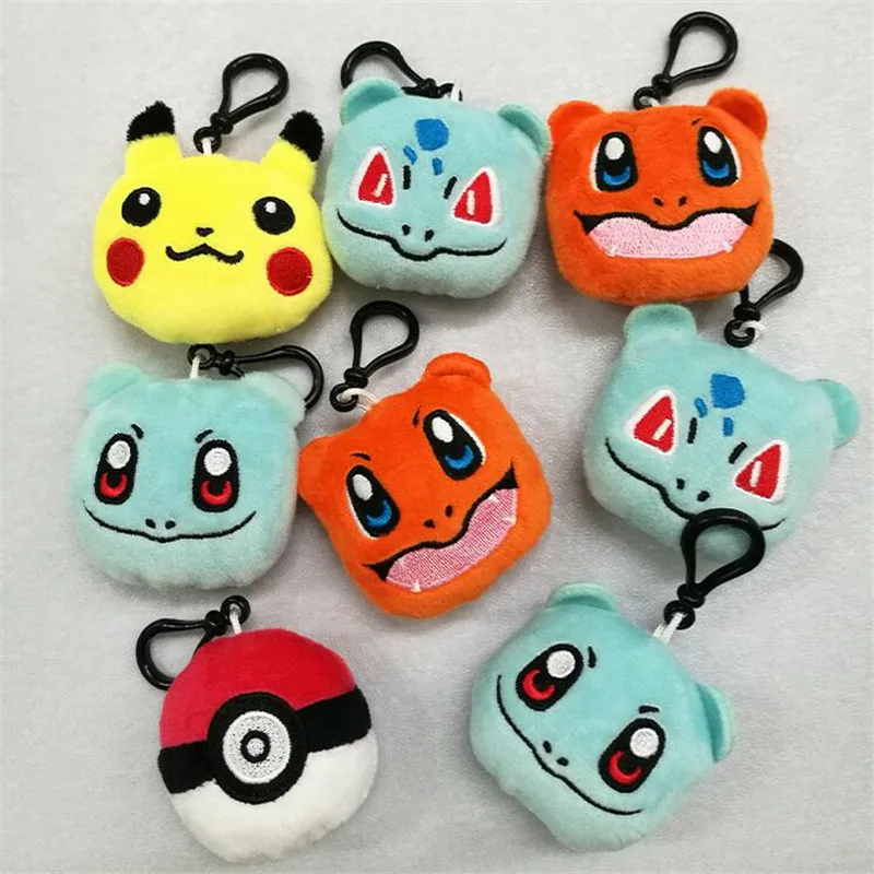 

Pokemon Creative Pikachu Plush Toys Knapsack Pendant Pet Elf Ball Doll Miaowa Seed Little Fire Dragon Doll Pokemon Toy