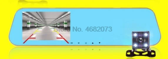 От DHL или Fedex 5 шт. двойной Камера Автомобильный видеорегистратор Зеркало заднего