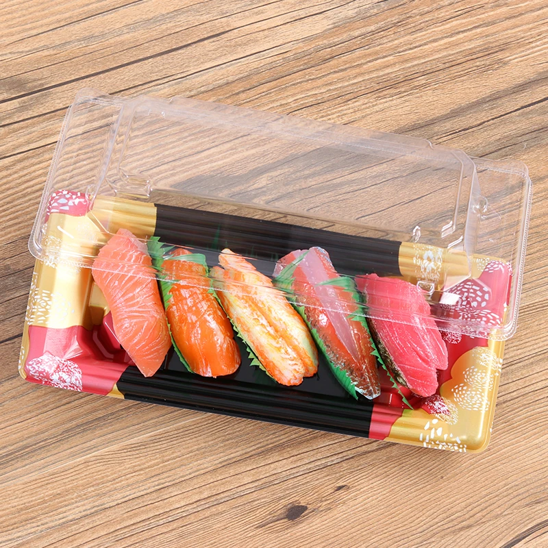 50 шт. одноразовые коробки с крышкой для суши | Дом и сад