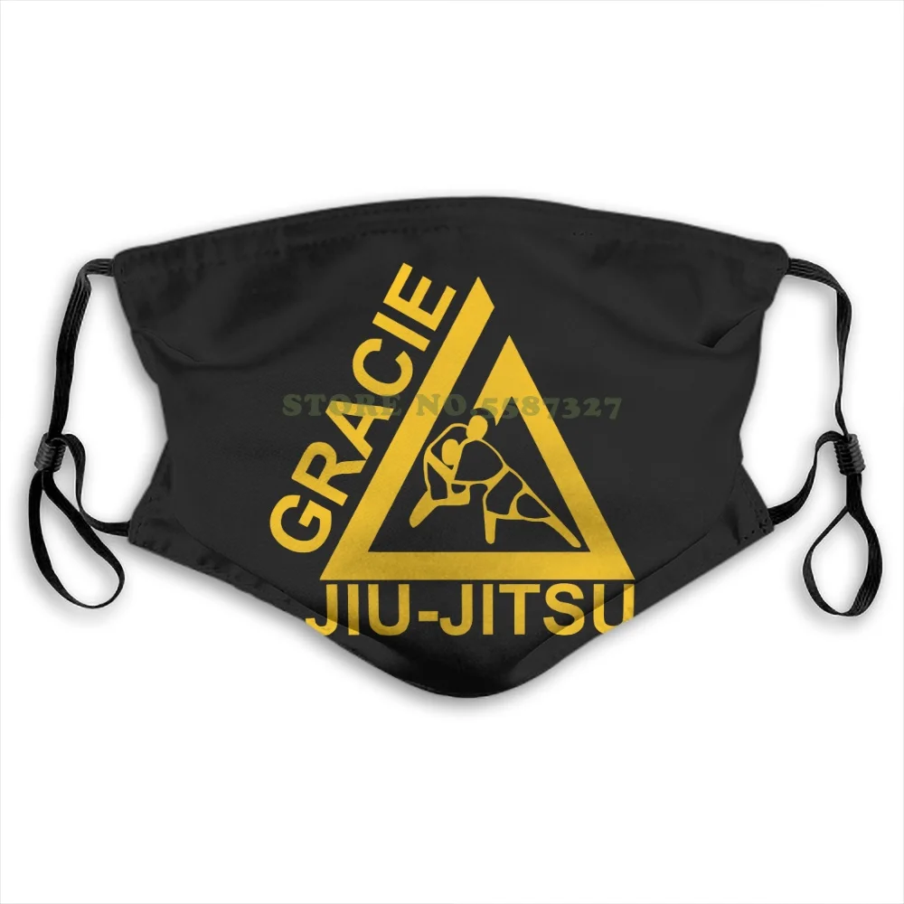 

Man'S Funny Man New Gracie Jiu Jitsu Classic Academy Logo Printing Selling Summer Hot Sale mask Face Masks