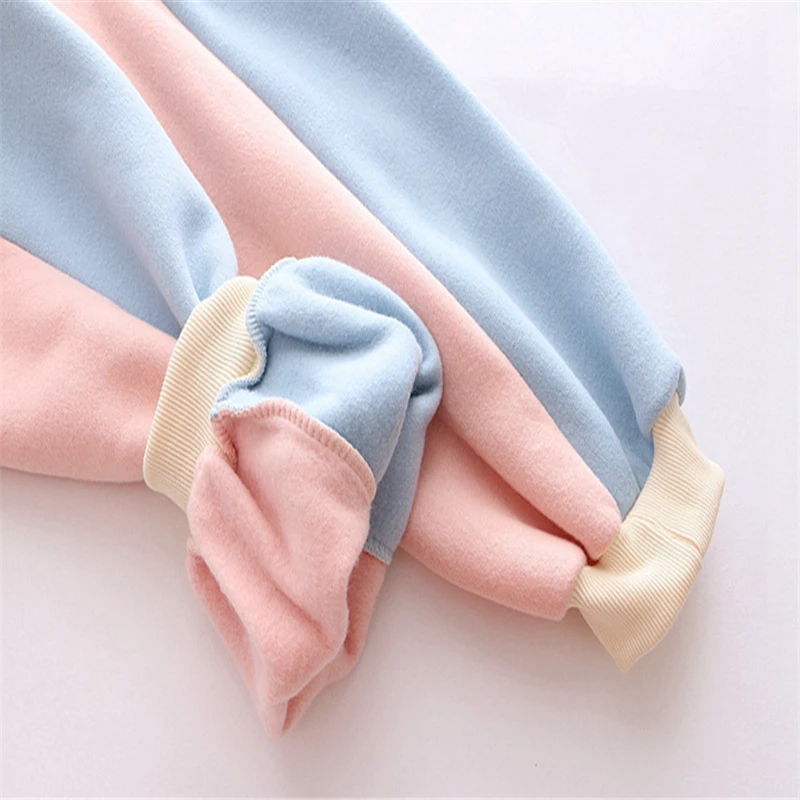 MERRY PRETTY женские толстовки с капюшоном мультфильм кролик лоскутное Harajuku лоскутное толстовки зимние плюс бархат пуловеры