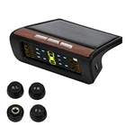 Автомобильная система охранной сигнализации TPMS система контроля давления в шинах, цифровой ЖК-дисплей, солнечная энергия