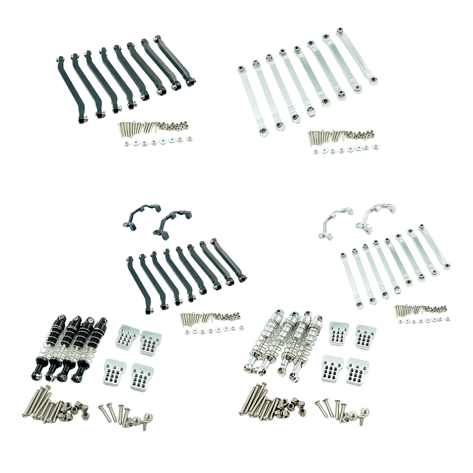 

Upgrade Metal Aluminum Pull Rod Linkages Shock Absorber Shock Tower Set For MN D90 D91 99S 1:12 RC Car Spare Parts Accessory