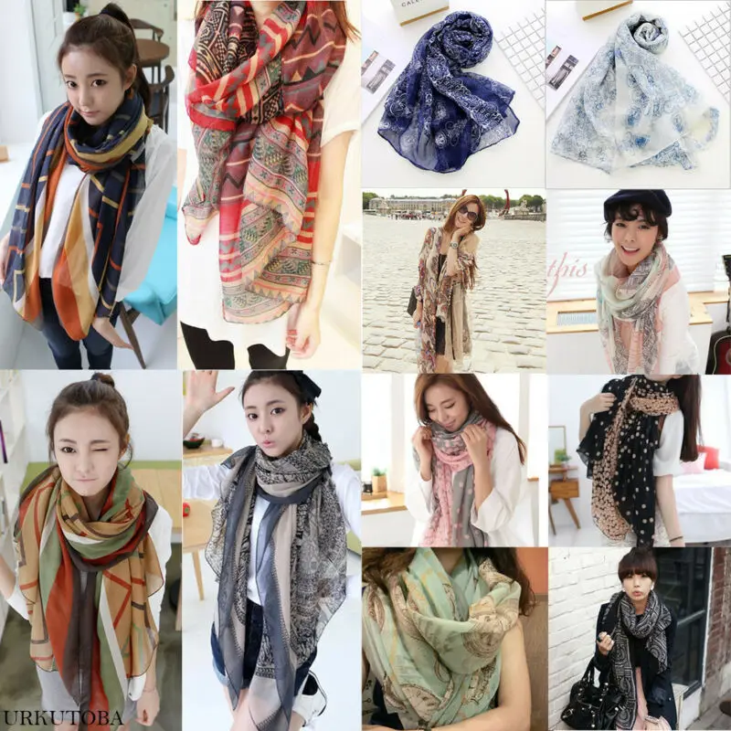 Модные осенние женские шелковые шарфы шелковый шарф женский цветочный полосатый