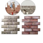 5 шт., 3D-наклейки на стену из ПВХ с имитацией кирпича