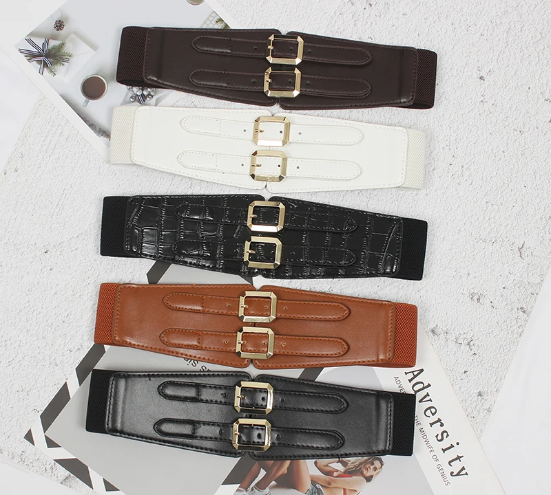

Wide Belt Women's Decorative Suit Waist European and American Ins Style Dress Fashion Simple Out of The Waist Cover