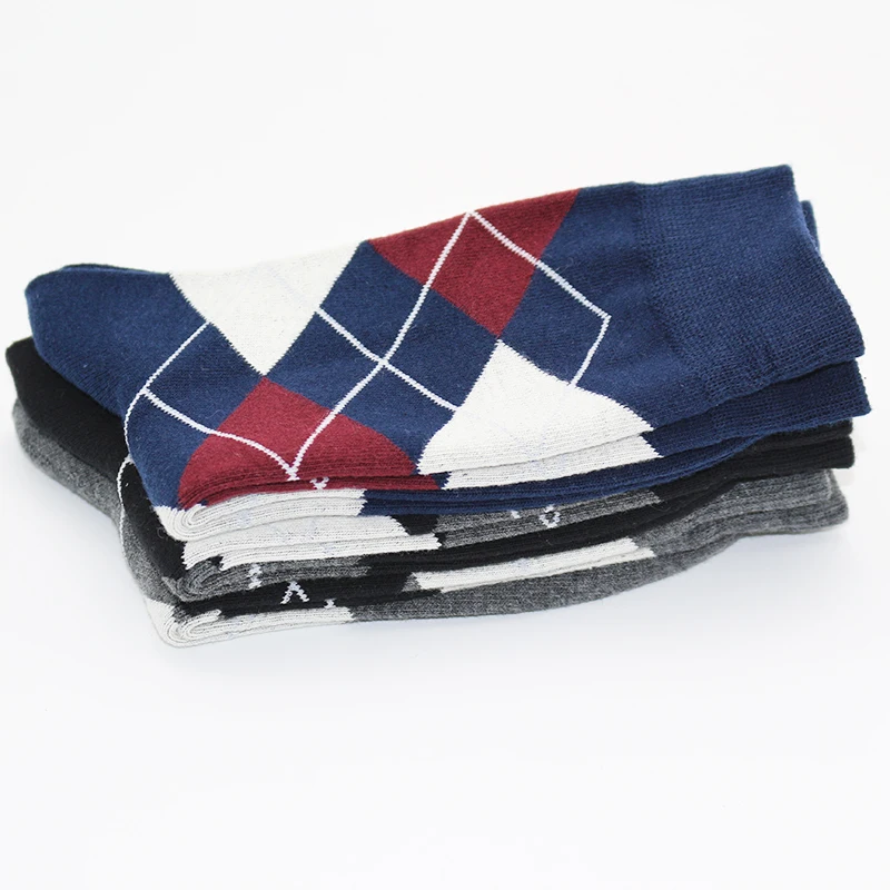 2021 New Brand Autumn Winter Men's Socks Thicken Warm Cotton Socks Business Casual Happy Classic Gentleman Dress Sock Size38-45