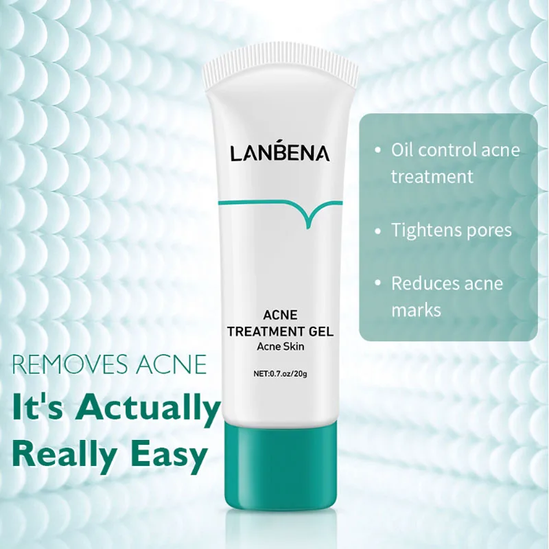 LANBENA Acne Treatment Serum Anti Acne Face Cream Scar Pimple Removal Oil Control Fading Acne Marks Scars Repair Skin Care