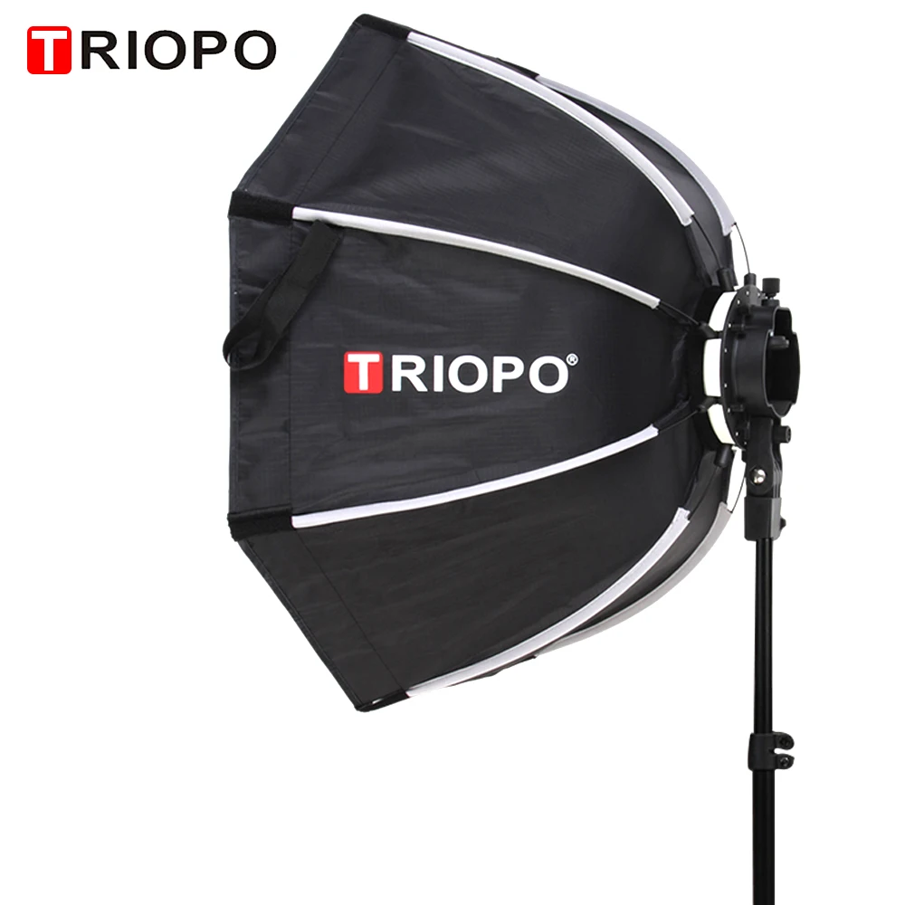 Софтбокс TRIOPO KX65 портативный уличный восьмиугольный зонт для вспышки yongnuo YN200 yn560 iv