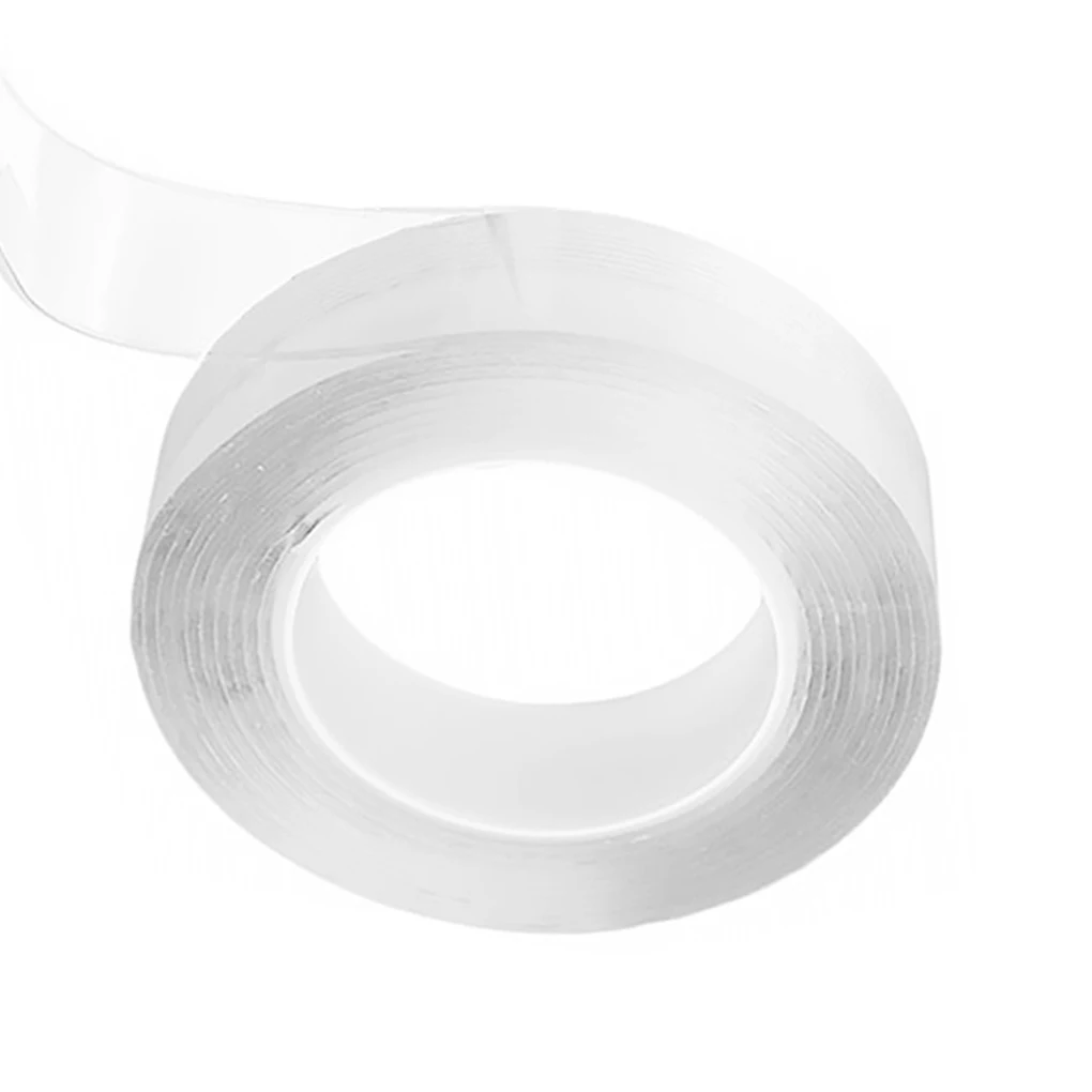 

Home Kitchen Transparent Tape Double Sided Tape Reusable Waterproof Adhesive Tape Cleanable Gap Self-adhesive Water Seal Tool