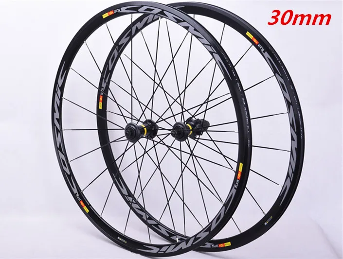 Newest high quality30/40/50mm Original Hot sale 700C alloy V brake bike wheels BMX road wheelset aluminum cosmic elite | Спорт и
