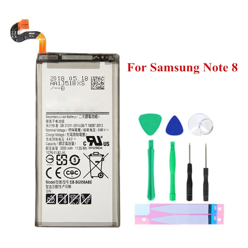 Оригинальный 3000 мА/ч EB BN950ABE батарея для Samsung Galaxy Note 8 аккумулятор телефона N950 SN950F