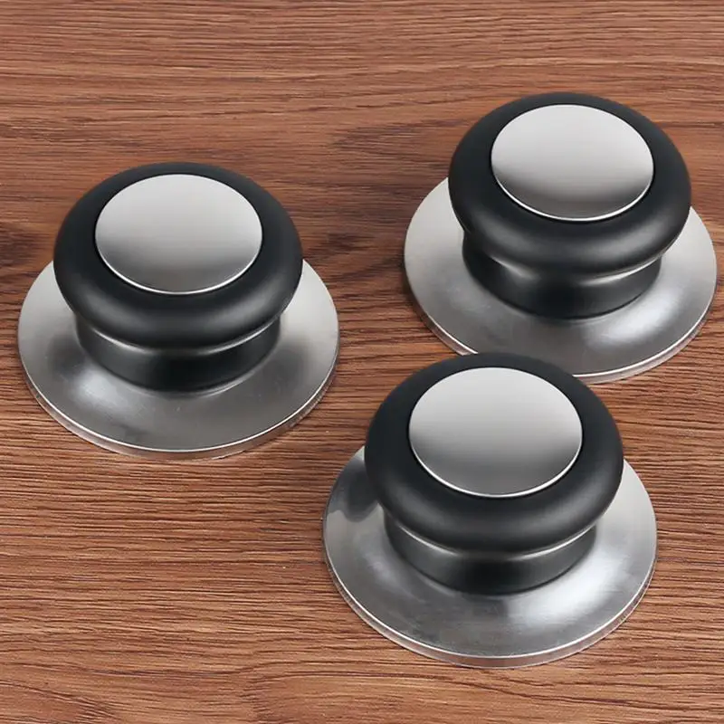 

6Pc Cover Handles Stainless Steel Creative Bakelite Practical Pan Lid Accessory Pan Cover Knobs Pot Lid Handles for Home Kitchen
