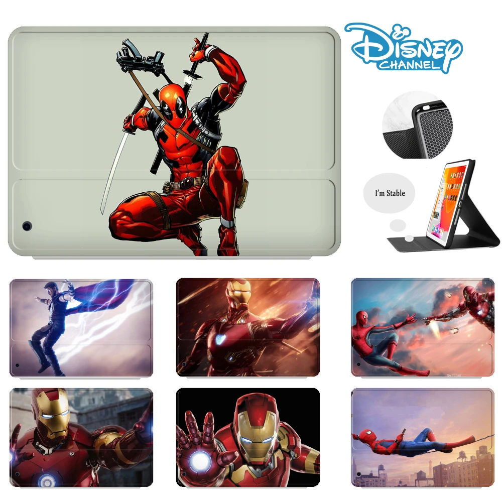 

Чехол для iPad 10.2 8-го поколения 2021 2020 iPad Air 4 2 3 2018 Mini 6 Mini 5 4 Iron Man, Ультратонкий чехол из полиуретана, 10,5