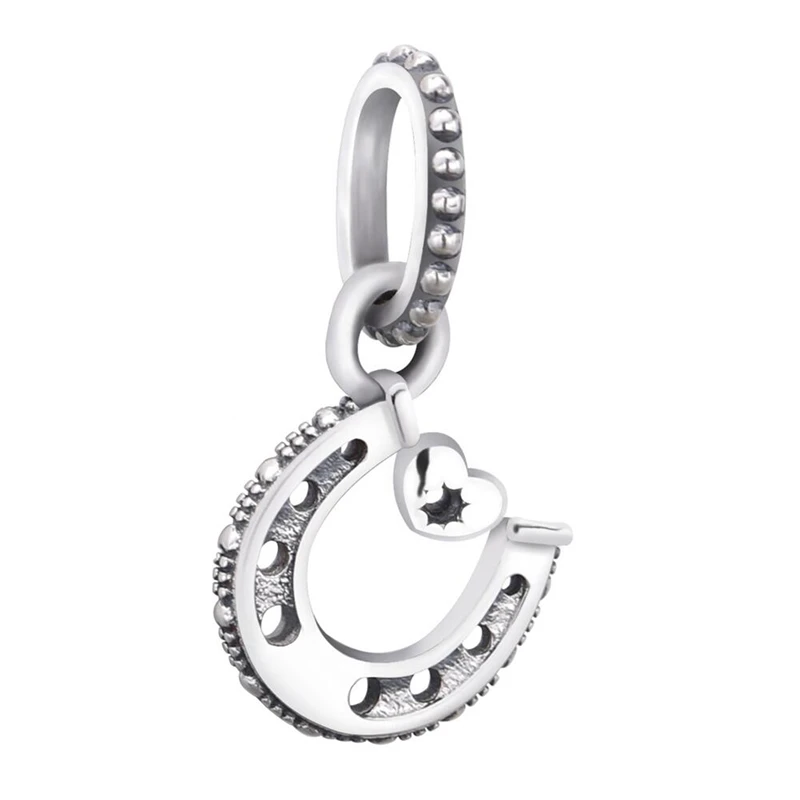 Браслет в форме подковы из серебра 925 пробы с бусинами | Украшения и аксессуары