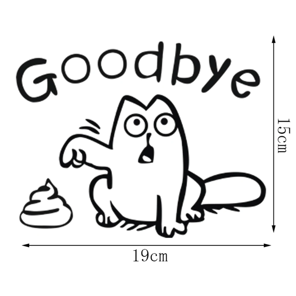 Знак &quotдо свидания&quot милый стикер для туалета украшение ванной комнаты