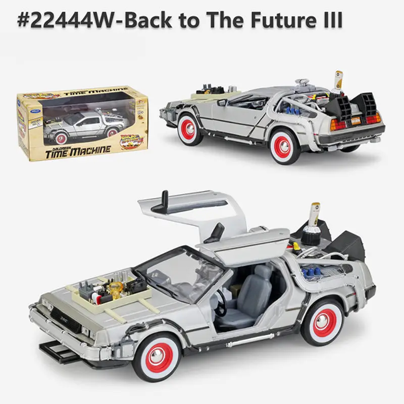 Welly 1:24 литья под давлением модель автомобиля из сплава DMC 12 delorean back to the future время