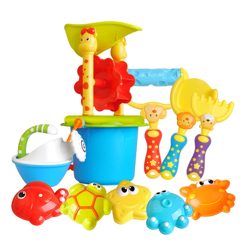 Bathing 11Pcs Прямая поставка, детские игрушки для ванной, пластиковая утка, краб, ванна, сетка, лейка, роликовая, болотная, ванная, образование для детей, плавающая вода, игрушки - Цвет: Bathing 11Pcs