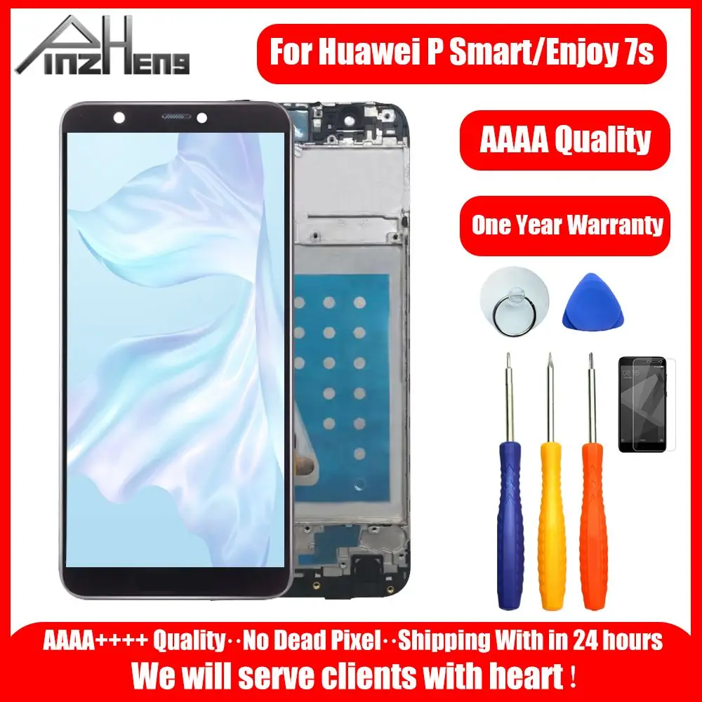 PINZHENG lcd для huawei P Smart дисплей кодирующий преобразователь сенсорного экрана в сборе