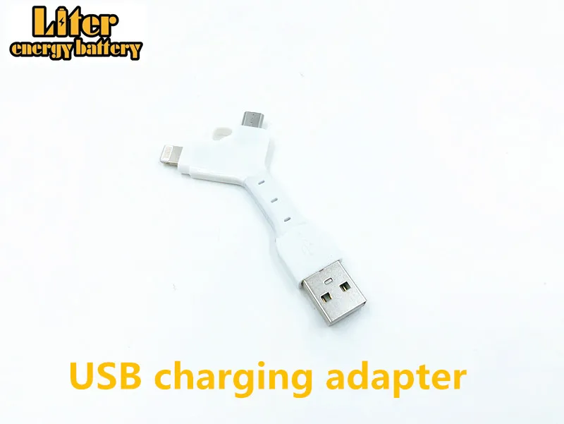 1 шт. 5000 м Мобильный зарядный аккумулятор Micro USB 18650 3,7 в 3500 мАч литий-ионный аккумулятор 4 Светодиодный индикатор power bank - Цвет: Two and one wire
