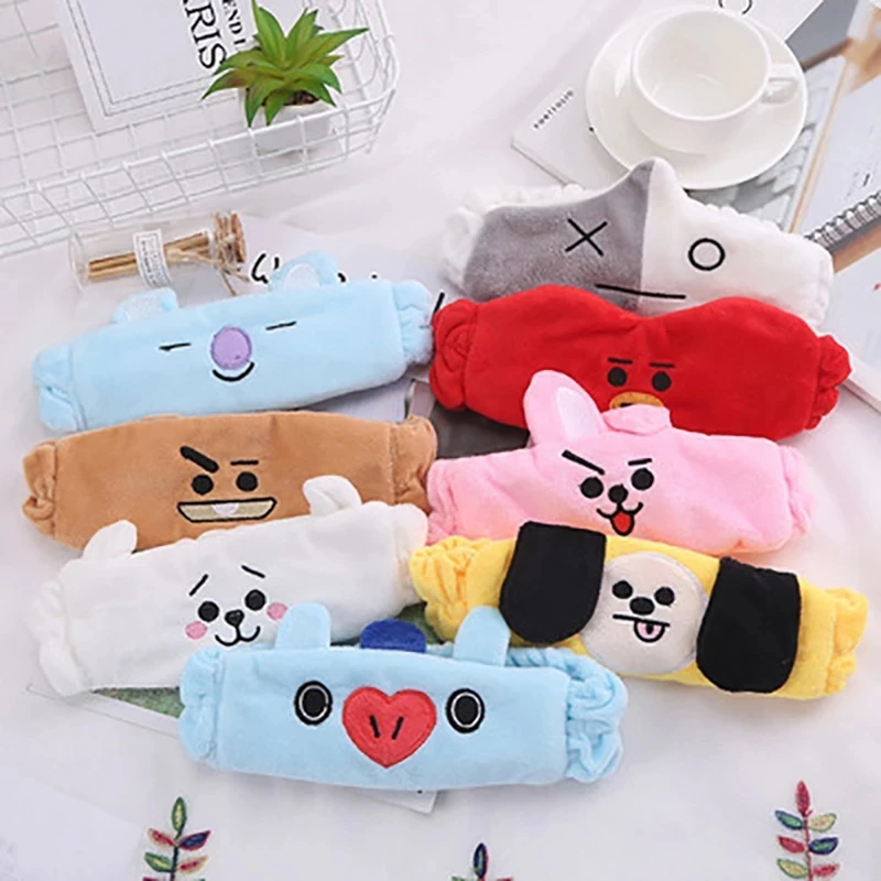 Новинка Kpop искусственное животное группы Bangtan Boy плюшевая повязка на голову для