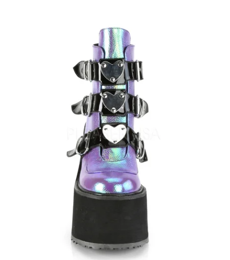 Женские ботинки на платформе черные белые танкетке и высоком каблуке с