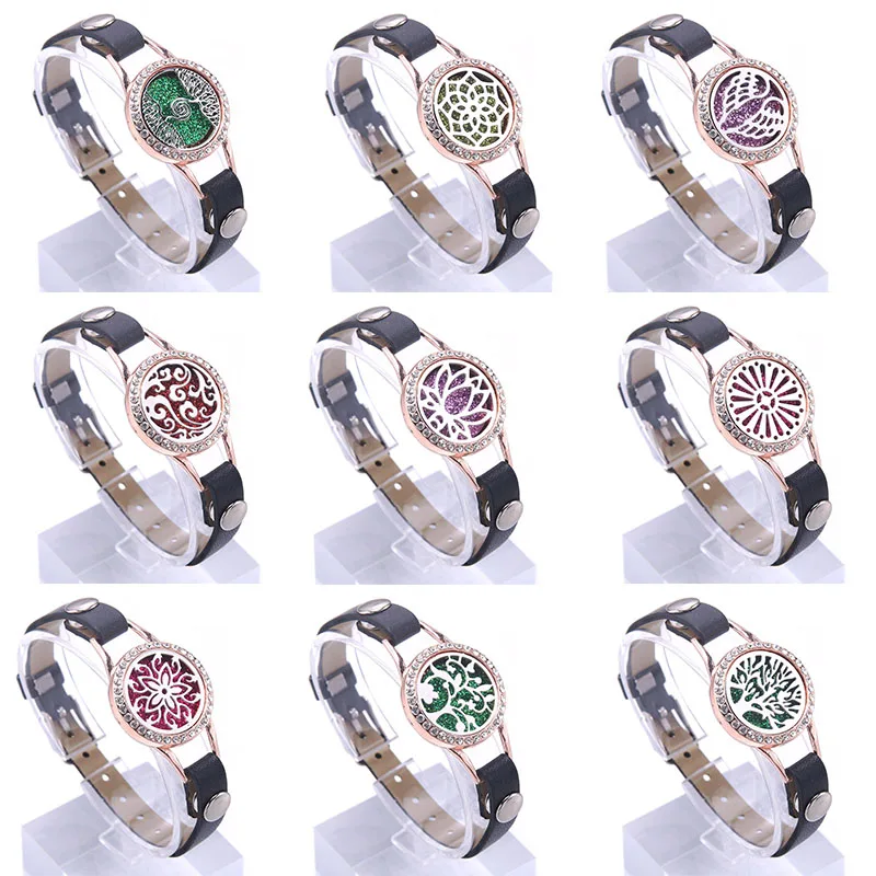 

Aromatherapy Bracelet Diffuser Jewelry Adjustable Chain Tree of Life Lotus Lotus Armband Perfume Pendant Bracelet