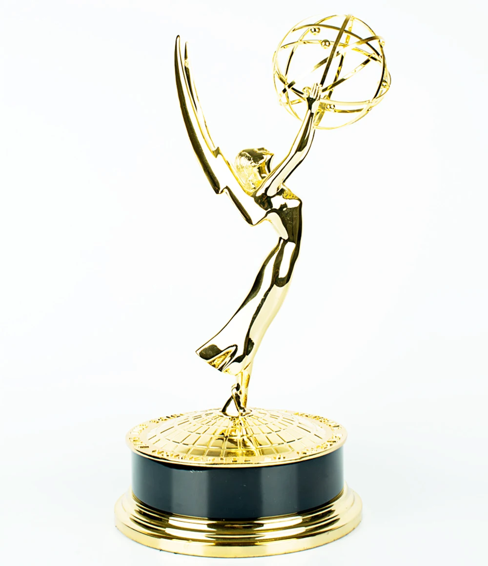 2021 28CM Real 1:1 zinc alloy Emmy Trophy Factory Directly Sales Emmy trophy Academy Award of Metal