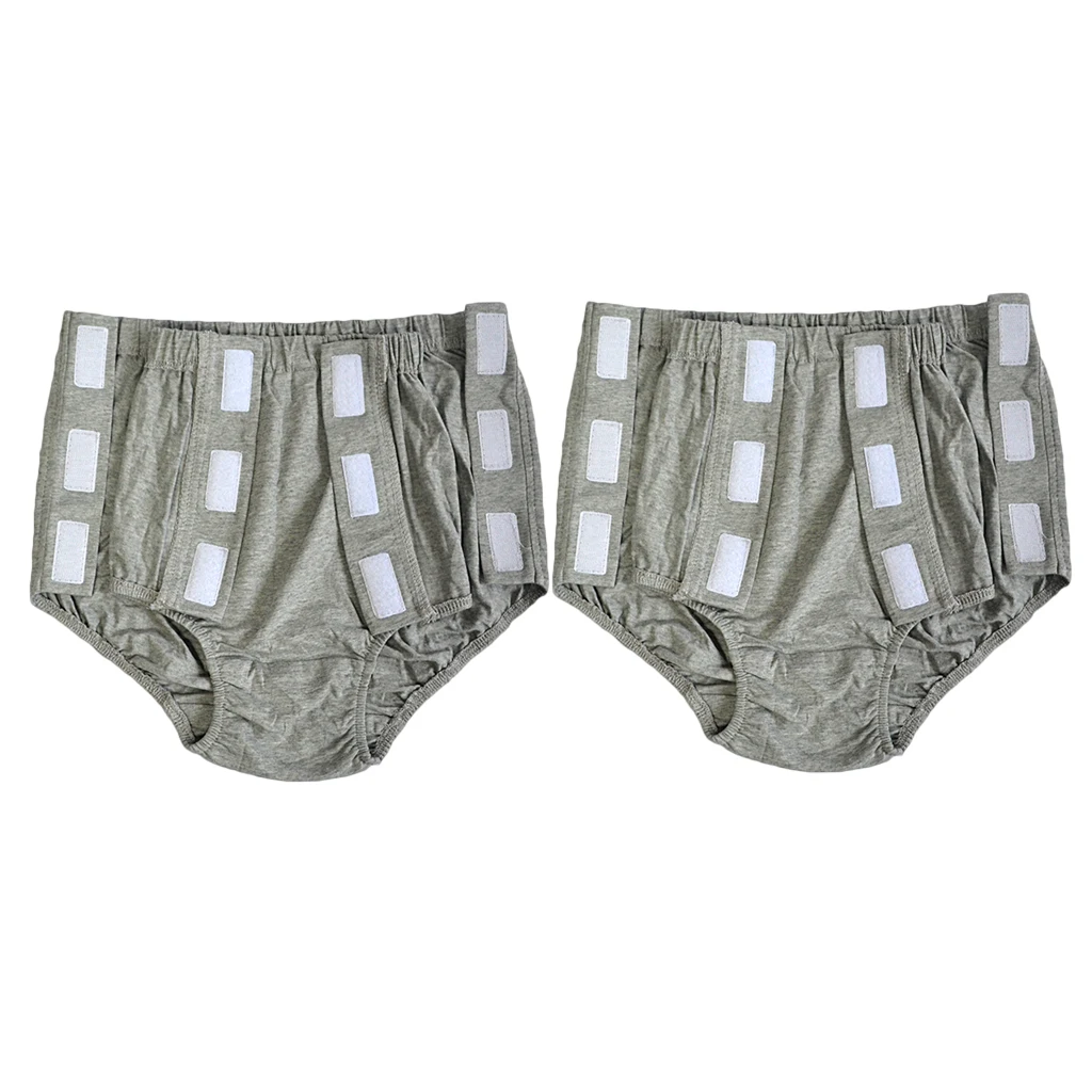 2pcs Universal Male Adults Reusable Snap-On Incontinence Pant Diaper Protective for Elderly Patients Home Hospital Use | Красота и