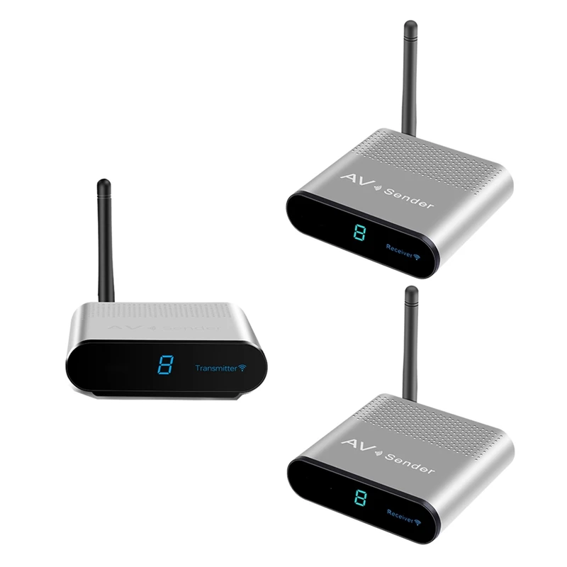 

HOT-AV530 Wireless Sharing Transmitter Receiver 8 Groups of 5.8 GHz Wireless Audio and Video TV 300M Signal Adapter