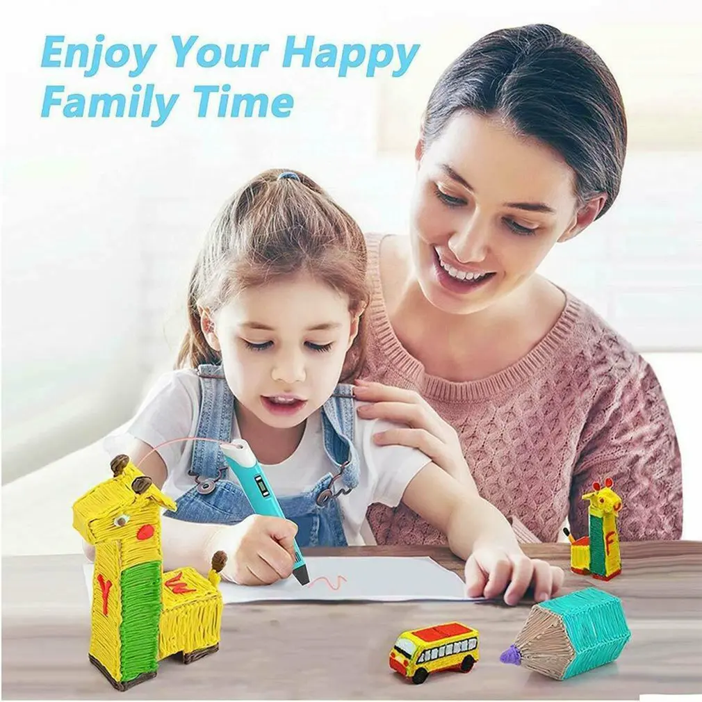3D Printing Pen Painting Drawing Pens Consumables 3m PLA/ABS Crafting Filament Doodle Art Printer Kid Gift | Компьютеры и офис