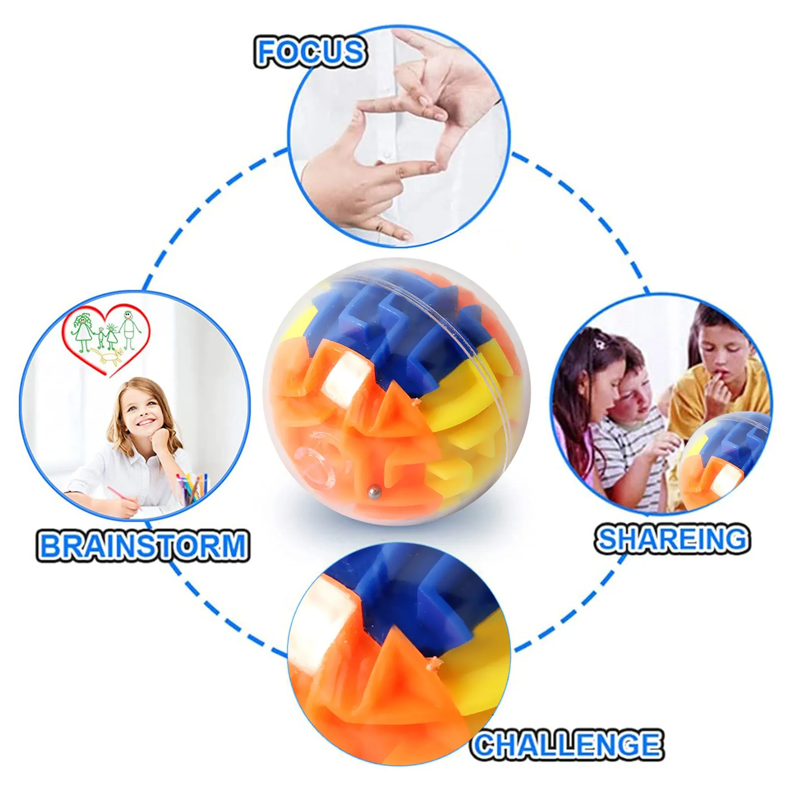 3d волшебный лабиринт Perplexus шар Интеллектуальный вращающийся головоломка кубики