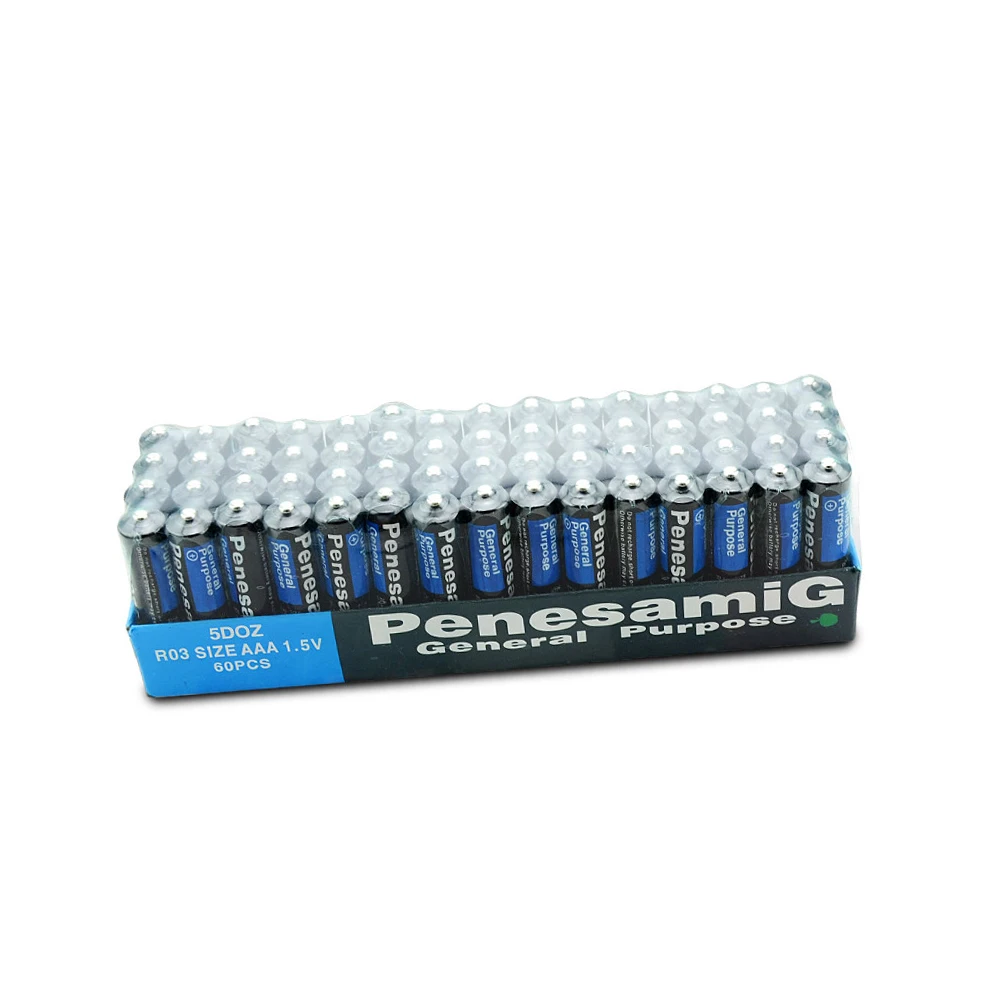 

AAA 60pcs 3A Carbon Dry Battery 1.5V Baterias For Camera, Calculator, Alarm Clock, Mouse, Remote Control 3A Battery