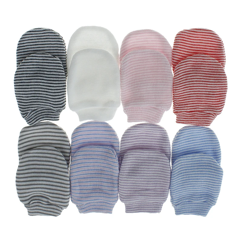 

Summer Thin Solid Color Infant Gloves Newborn Bathing Gifts Children Girls Boys Anti-scratch Protection Glove Soft