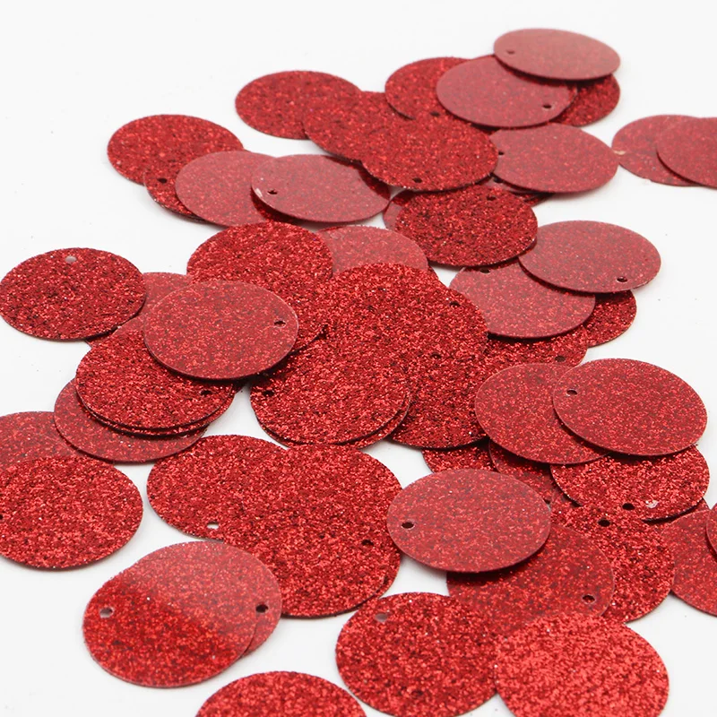 Flat Round Sequins Loose Paillettes 20mm Sewing Cloth Wedding Home Decoration Sequin For Crafts Lentejuelas Costura 20g
