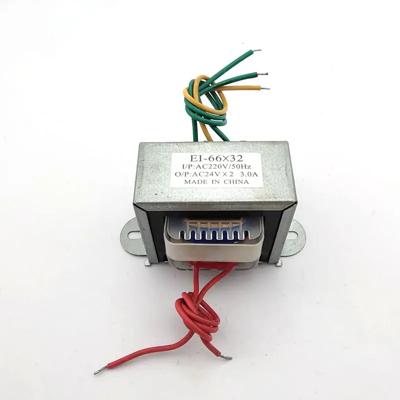 

220V to double 24VAC3A audio power amplifier board power rectifier transformer EI66*32 AC transformer 40W 50W 60W
