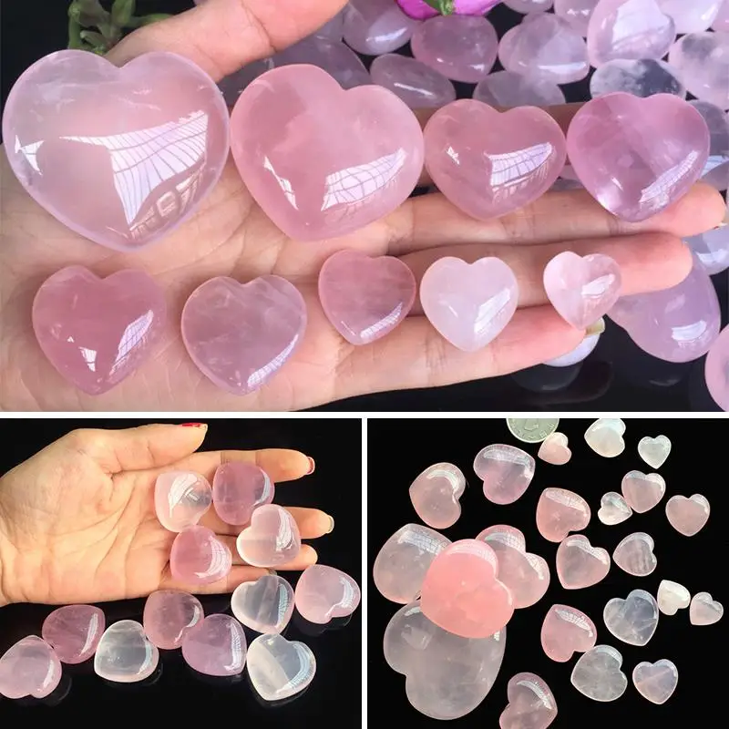 Распродажа 1 шт. лечебный драгоценный камень в форме сердца 7 размеров