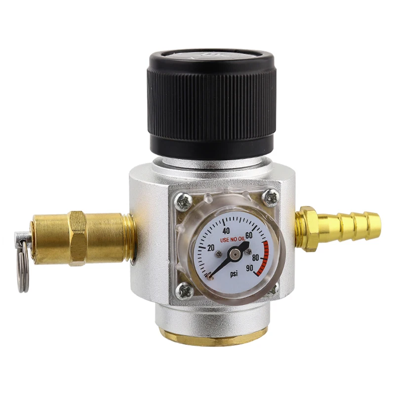 Газовая линия для газирования пива в сборе манометр CO2 0-90 PSI ПВХ трубка шаровой