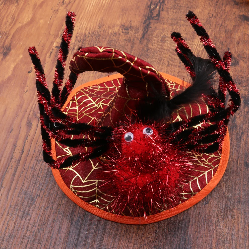 Red Spider Hoofddeksels Pet Party Hoed Cosplay Props Voor Kat Hond Puppy Red Spider Hoofddeksels Pet Party Hoed Cosplay Props Voor Kat Hond Puppy