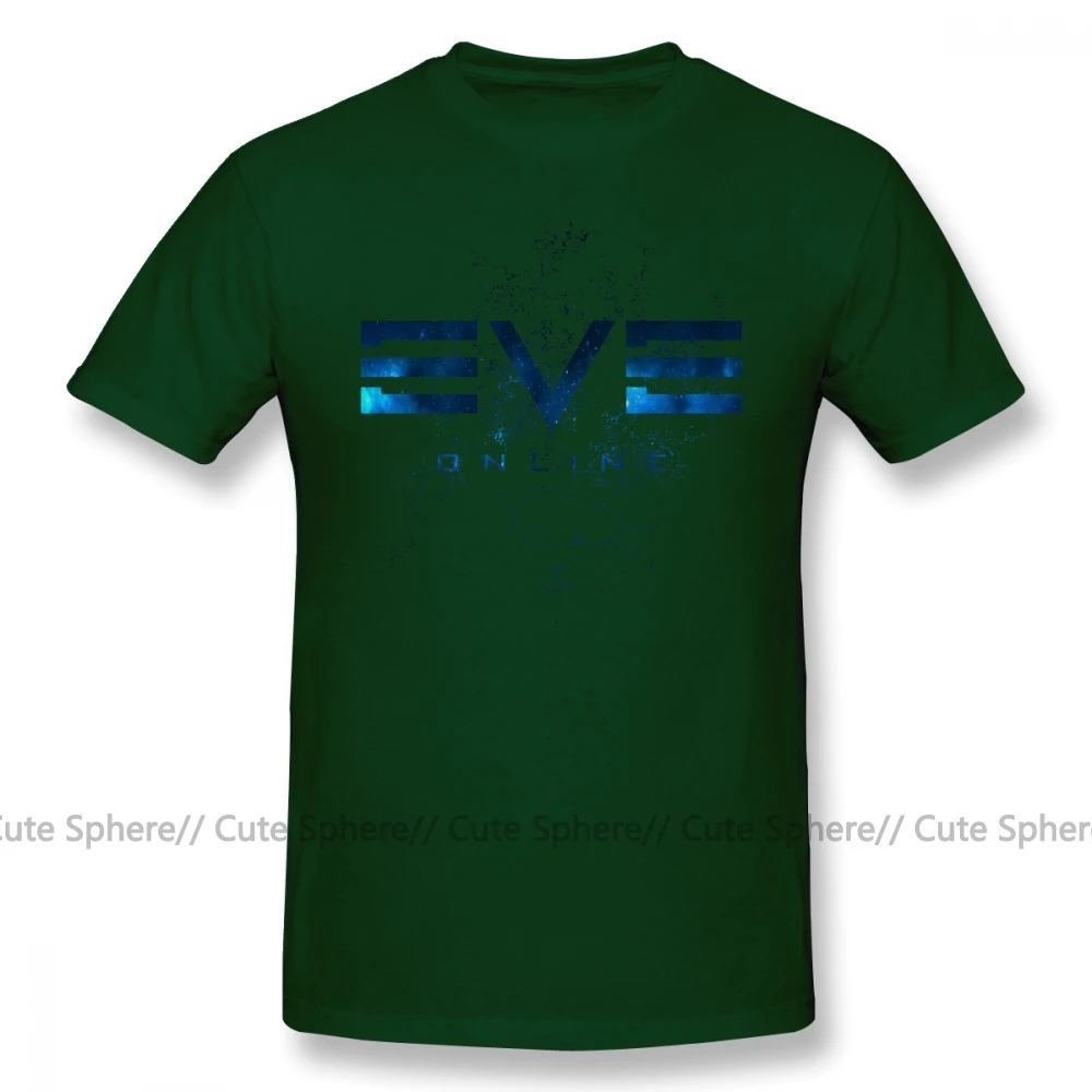 Eve Online футболка уличная Мужская футболка 6xl с потрясающим принтом 100 хлопок футболка с коротким рукавом - Цвет: Dark Green