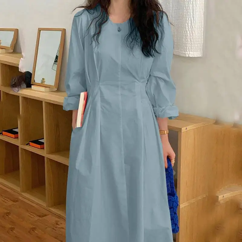 

Элегантное платье-миди VONDA 2022, праздничный сарафан, элегантное женское Повседневное платье-трапеция с длинным рукавом для вечерние НКИ, пов...