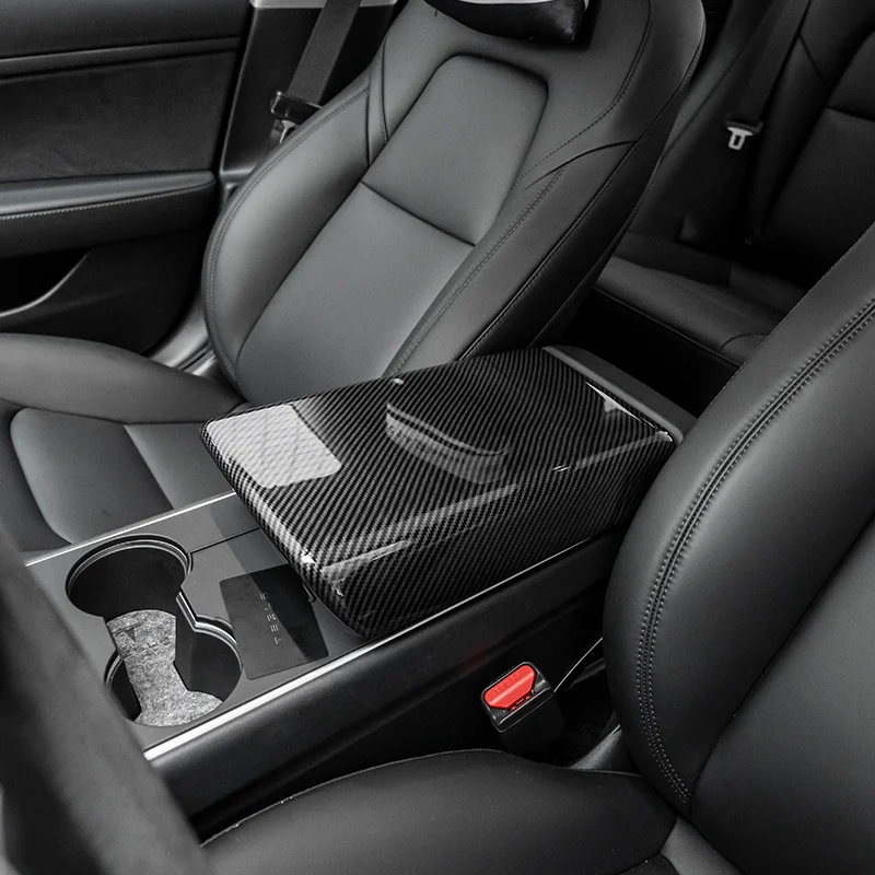 

For Tesla Model 3 Armrest Cover Protective Cover Supcon Decorative Sticker