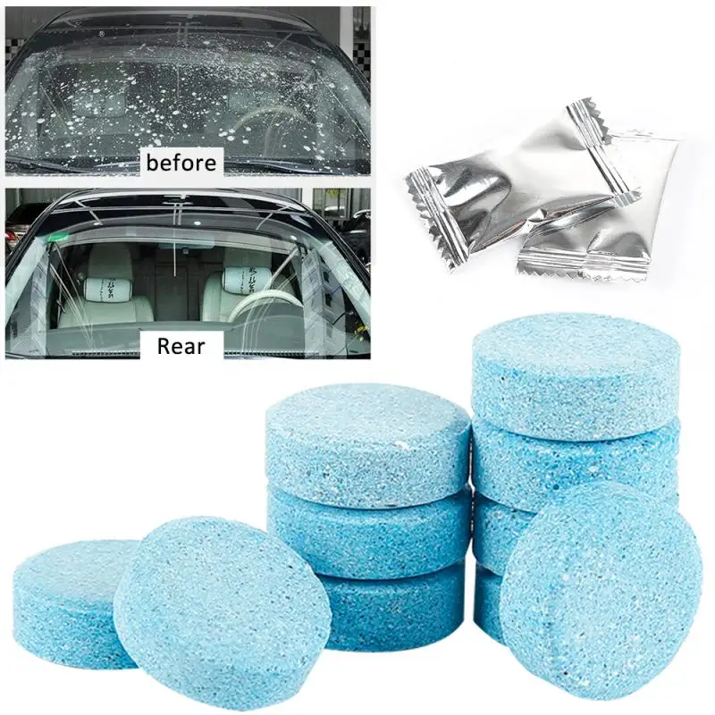 20pcs Car Solid Cleaner Effervescent Tablets Spray Cleaner Car Window Windshield Glass Cleaning Auto Accessories