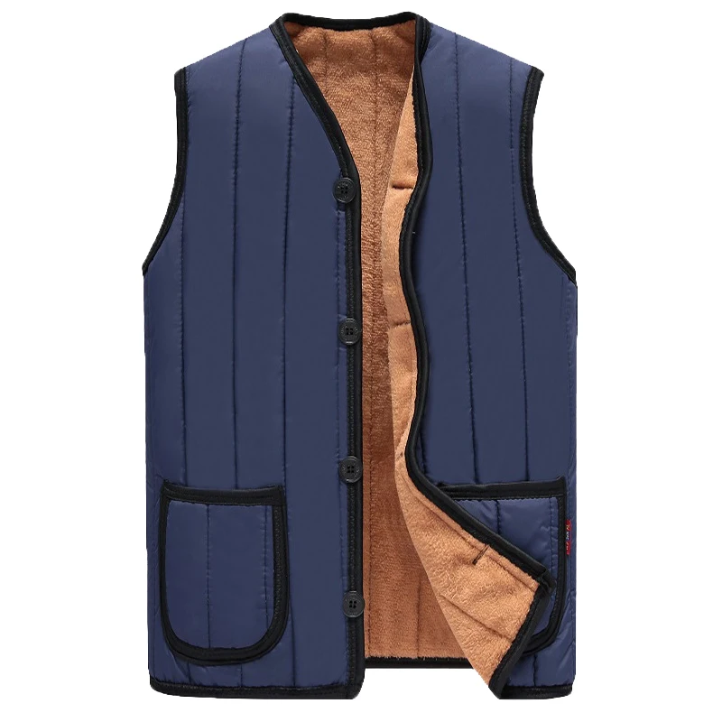 

PEVSN Winter Men Vests Fleece Warm Waistcoat Man Outwear Casual Thermal Soft Vests Thick Windreaker Sleeveless Jackets Clothing