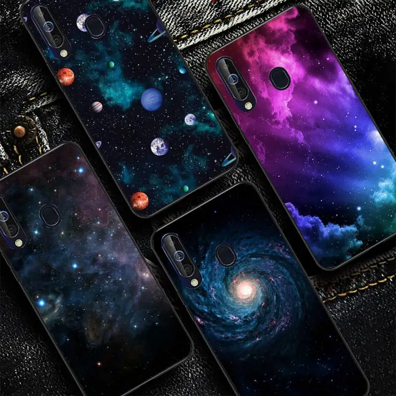 

YNDFCNB Starry Sky Universe Phone Case for Samsung A51 01 50 71 21S 70 31 40 30 10 20 S E 11 91 A7 A8 2018
