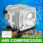 45Lмин 25W 220V электромагнитный воздушный компрессор насос аквариум с подачей кислорода Средний аквариум для рыбок компрессор автомобильный фильтр аэратор насос ACO-208