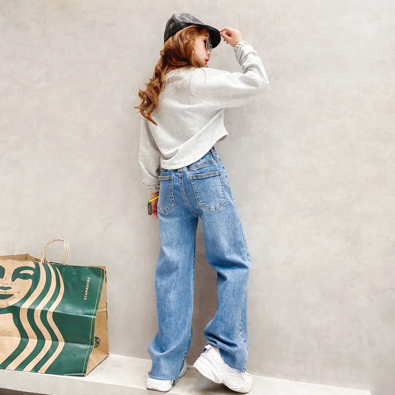 Джинсы для девочек подростков на возраст 6 14 лет|Джинсы| |